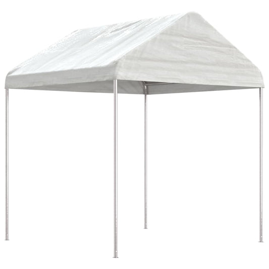 vidaXL Κιόσκι με Τέντα Λευκό 13,38 x 2,28 x 2,69 μ. από Πολυαιθυλένιο
