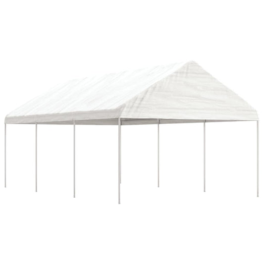 vidaXL Κιόσκι με Τέντα Λευκό 6,69 x 4,08 x 3,22 μ. από Πολυαιθυλένιο
