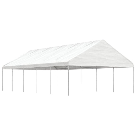 vidaXL Κιόσκι με Τέντα Λευκό 11,15 x 5,88 x 3,75 μ. από Πολυαιθυλένιο