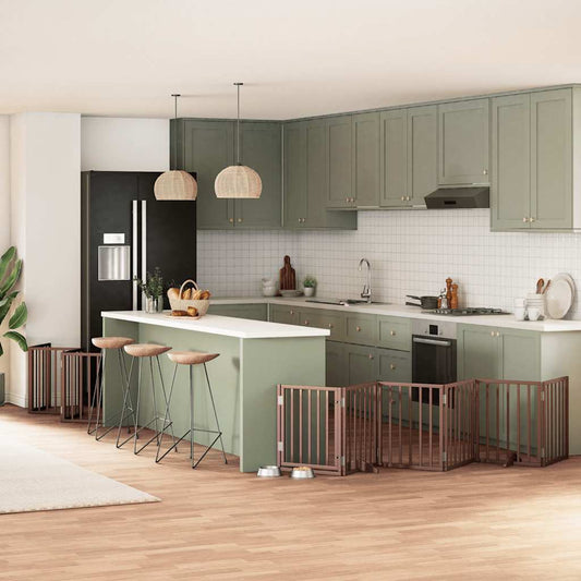 vidaXL Διαχωριστικό Σκύλων/Πόρτα Πτυσσόμενο 15 Πάνελ 750εκ Ξύλο Λεύκας