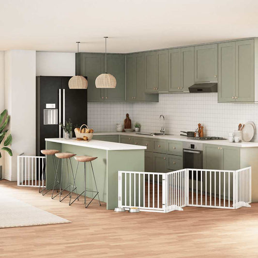 vidaXL Διαχωριστικό Σκύλων/Πόρτα Πτυσσόμενο 10 Πάνελ 800εκ Ξύλο Λεύκας