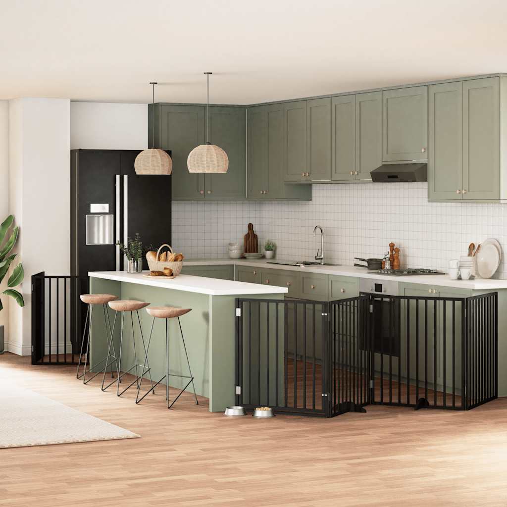 vidaXL Διαχωριστικό Σκύλων/Πόρτα Πτυσσόμενο 10 Πάνελ 800εκ Ξύλο Λεύκας