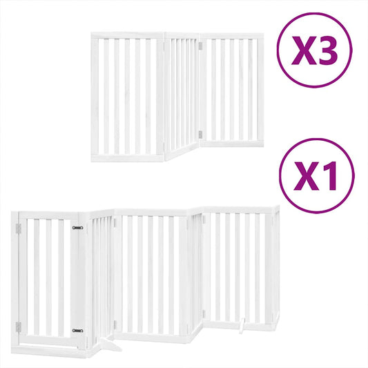 vidaXL Διαχωριστικό Σκύλων/Πόρτα Πτυσσόμενο 15 Πάνελ 750εκ Ξύλο Λεύκας
