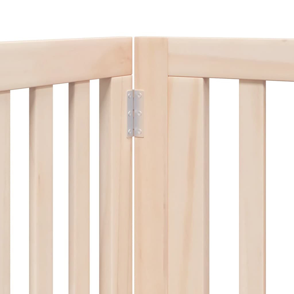 vidaXL Διαχωριστικό Σκύλων/Πόρτα Πτυσσόμενο 12 Πάνελ 960εκ Ξύλο Λεύκας