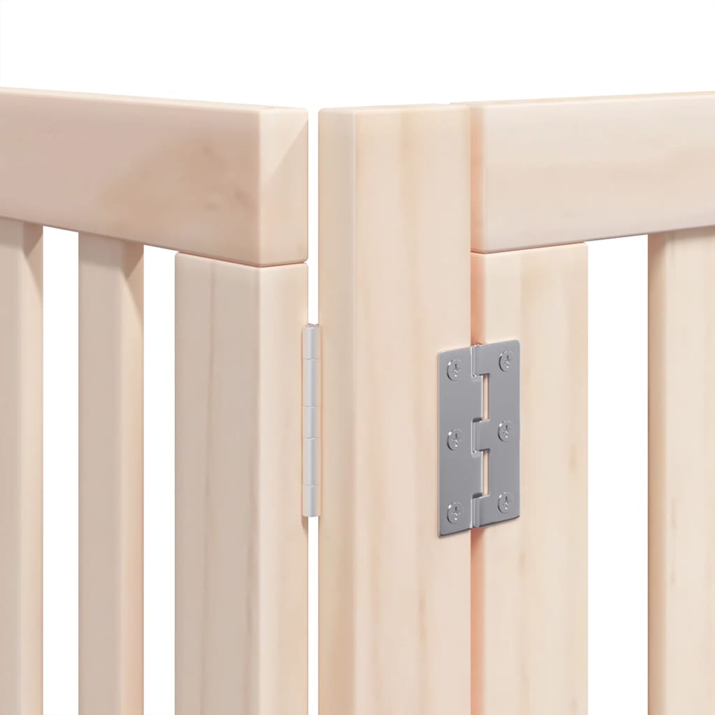 vidaXL Διαχωριστικό Σκύλων/Πόρτα Πτυσσόμενο 12 Πάνελ 960εκ Ξύλο Λεύκας