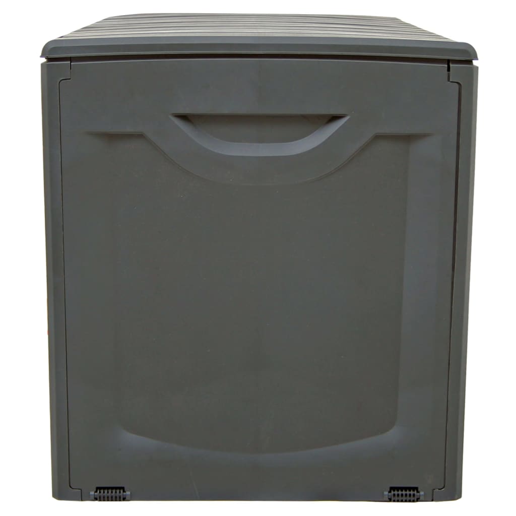 vidaXL Μπαούλο Αποθήκευσης Μαύρο 118 x 53 x 57 εκ. Πολυπροπυλένιο