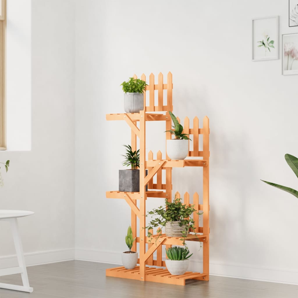 vidaXL Βάση Λουλουδιών 60x25x130 εκ. από Μασίφ Ξύλο Ελάτης