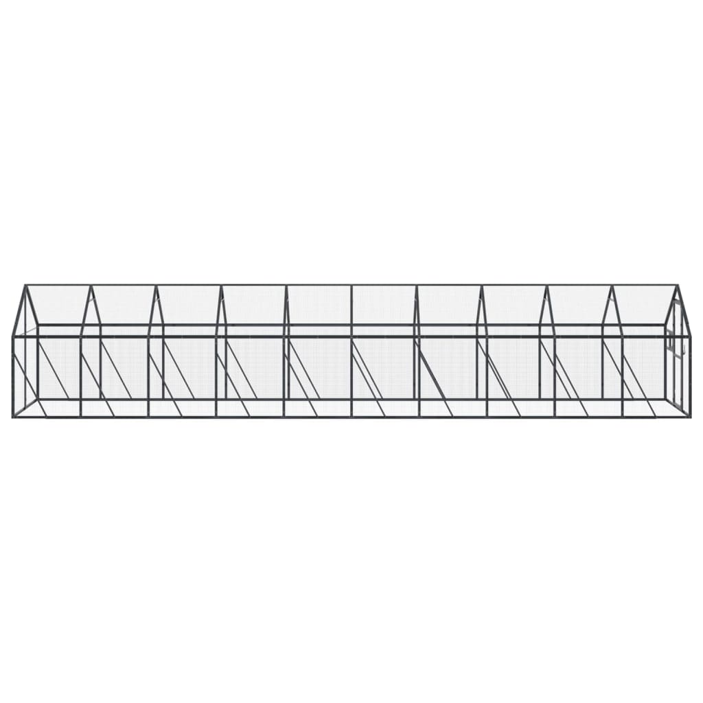 vidaXL Κλουβί Ανθρακί 1,79 x 4 x 1,85 μ. από Αλουμίνιο