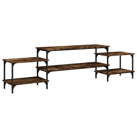 vidaXL Έπιπλο Τηλεόρασης Καπνιστή Δρυς 197x35x52 εκ. Επεξ. Ξύλο