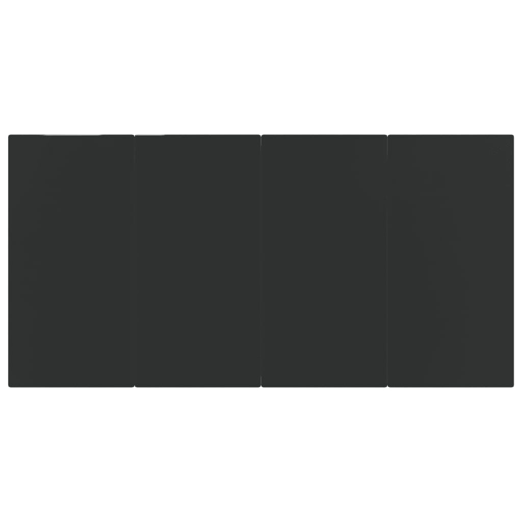 vidaXL Σετ Τραπεζαρίας Κήπου 7 Τεμαχίων Μαύρο από Ρατάν PVC