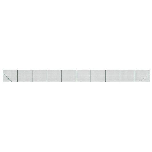 vidaXL Συρματόπλεγμα Περίφραξης Πράσινο 2,2 x 25 μ. με Βάσεις Φλάντζα