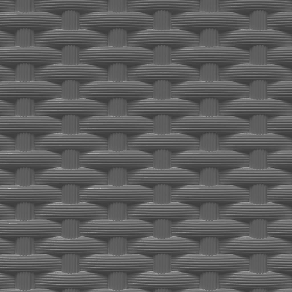 vidaXL Ζαρντινιέρες 2 τεμ. Μαύρες 30 x 30 x 37 εκ. από Πολυπροπυλένιο