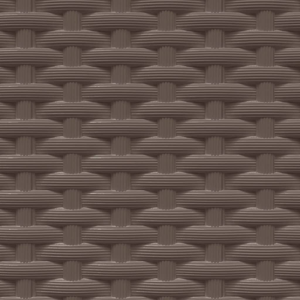 vidaXL Ζαρντινιέρες 2 τεμ. Καφέ 30 x 30 x 37 εκ. από Πολυπροπυλένιο