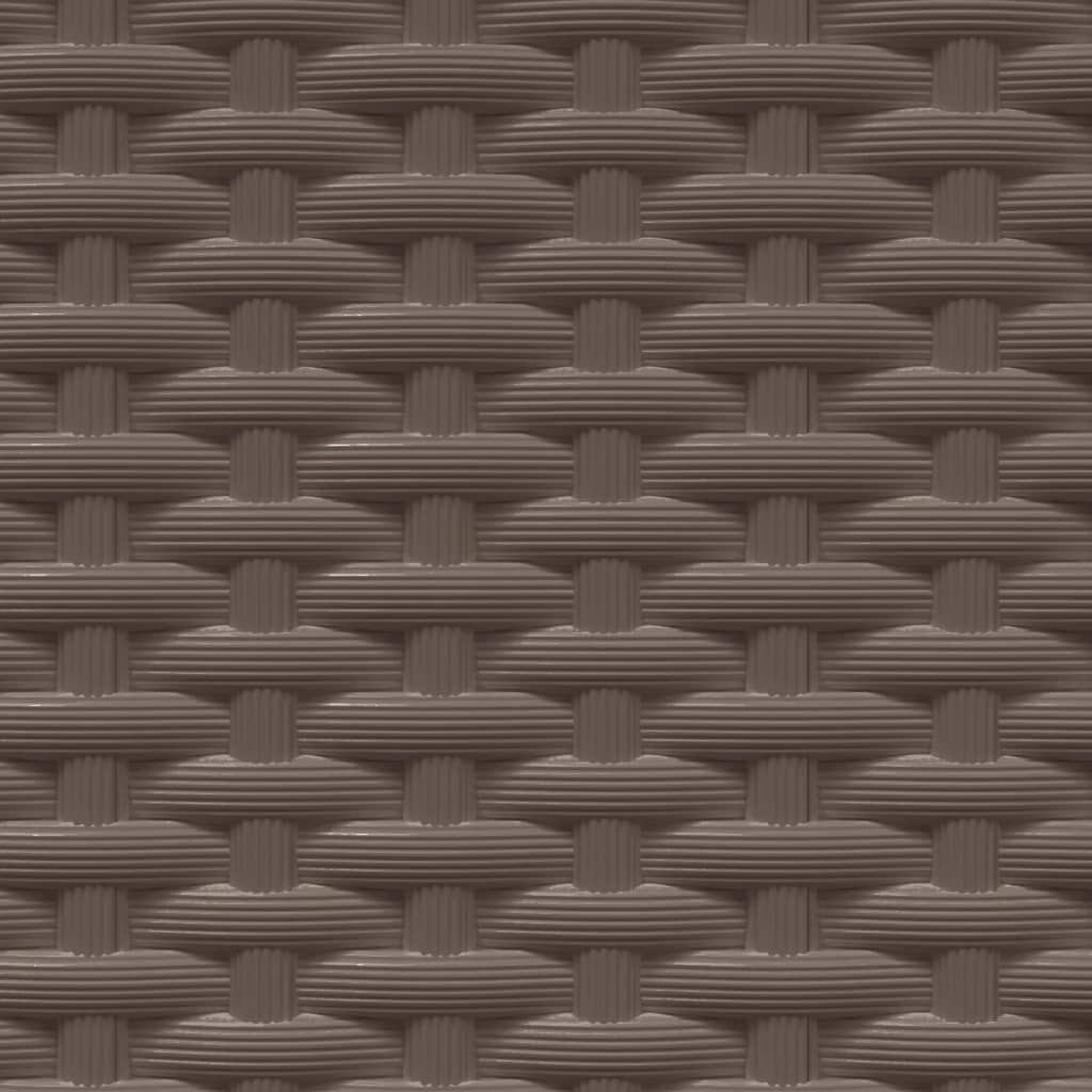 vidaXL Ζαρντινιέρες 4 τεμ. Καφέ 30 x 30 x 37 εκ. από Πολυπροπυλένιο