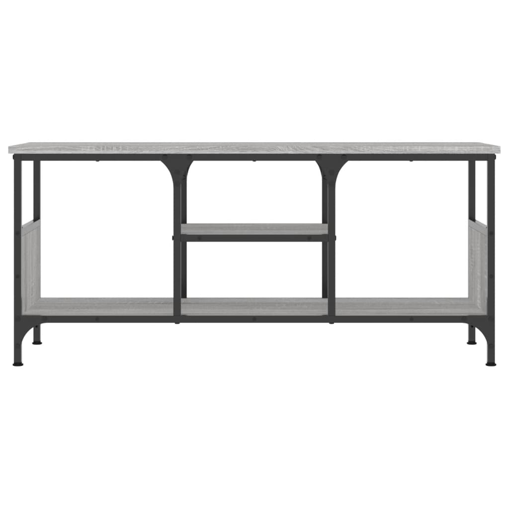 vidaXL Έπιπλο Τηλεόρασης Sonoma Γκρι 100x35x45 εκ. Επεξ. Ξύλο/Σίδερο