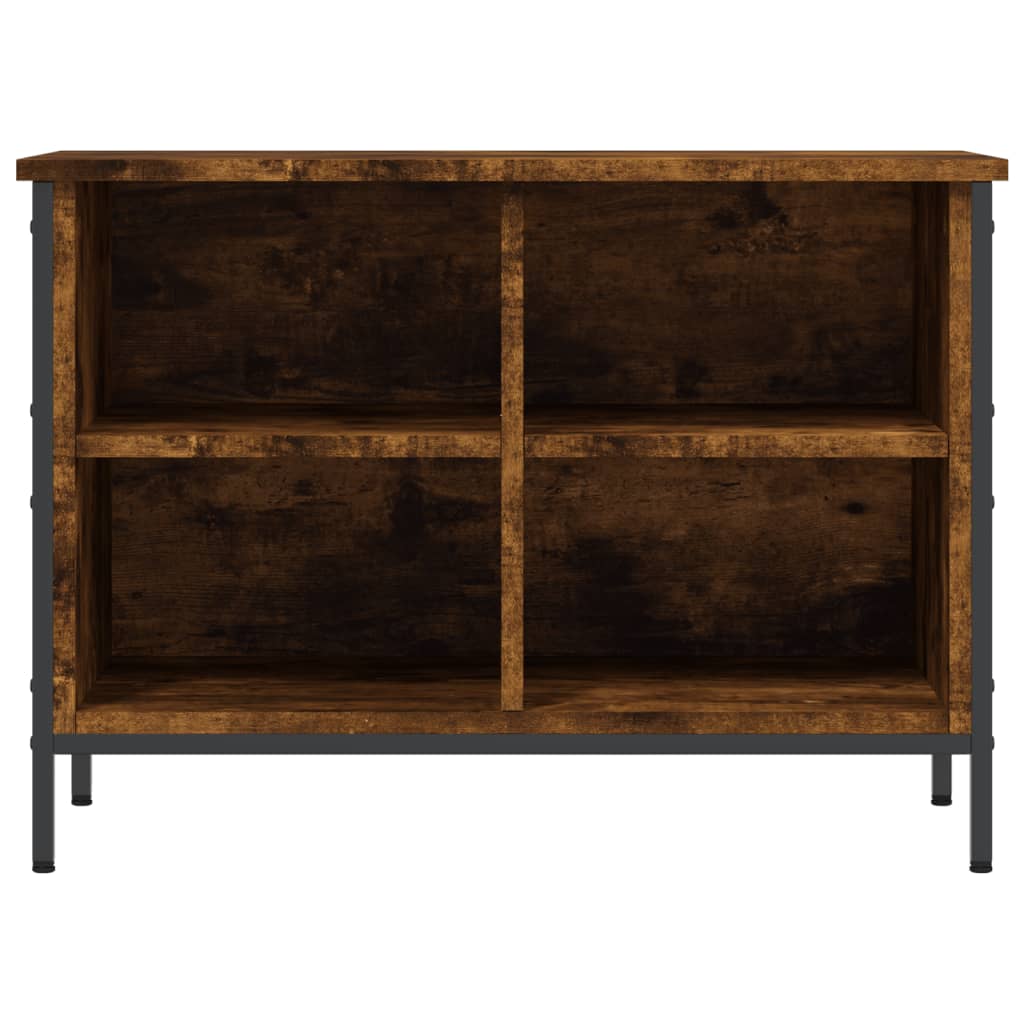 vidaXL Παπουτσοθήκη Καπνιστή Δρυς 69 x 35 x 50 εκ. από Επεξεργ. Ξύλο