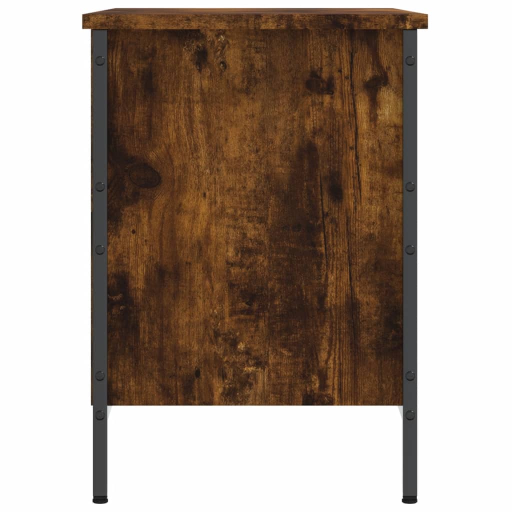 vidaXL Παπουτσοθήκη Καπνιστή Δρυς 69 x 35 x 50 εκ. από Επεξεργ. Ξύλο