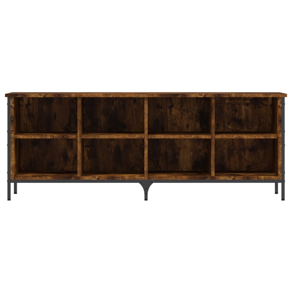 vidaXL Παπουτσοθήκη Καπνιστή Δρυς 131 x 35 x 50 εκ. από Επεξεργ. Ξύλο