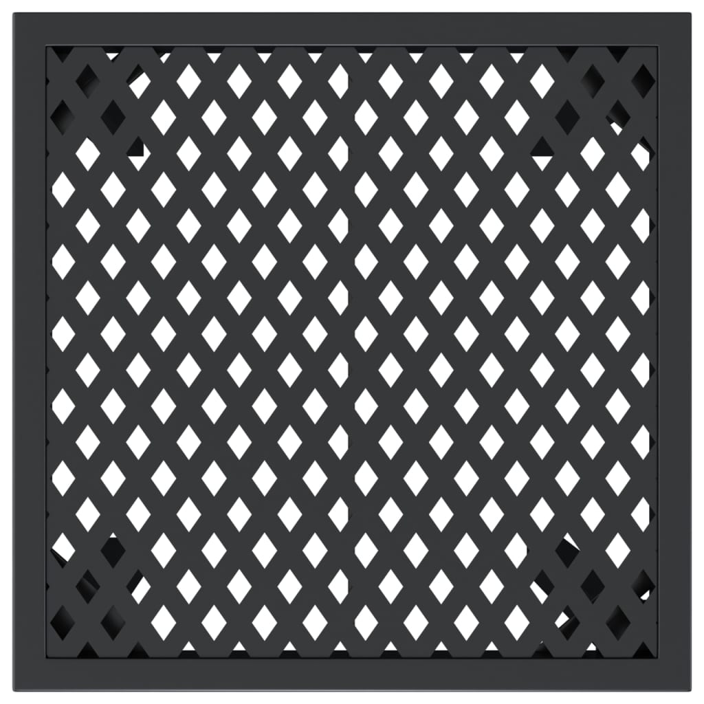 vidaXL Τραπέζι Κήπου Ανθρακί 50 x 50 x 72 εκ. Ατσάλινο