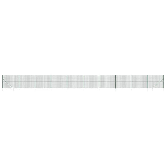 vidaXL Συρματόπλεγμα Περίφραξης Πράσινο 2,2 x 25 μ. με Καρφωτές Βάσεις