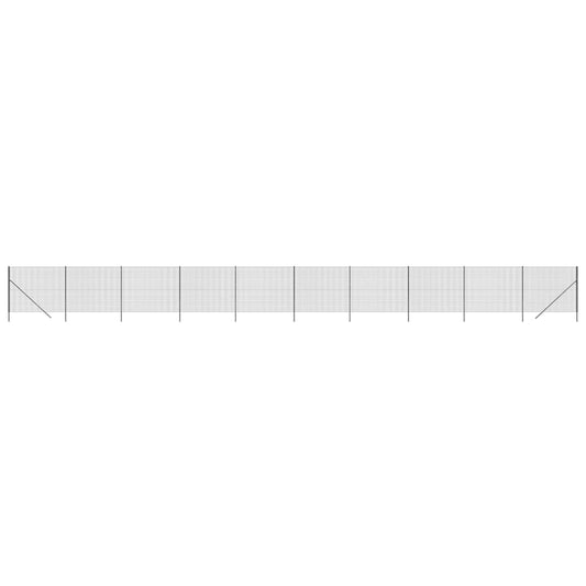 vidaXL Συρματόπλεγμα Περίφραξης Ανθρακί 1,8x25 μ. Γαλβανισμένο Ατσάλι