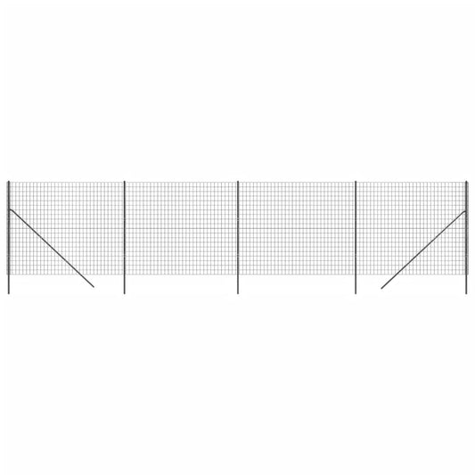 vidaXL Συρματόπλεγμα Περίφραξης Ανθρακί 1,8x10 μ. Γαλβανισμένο Ατσάλι
