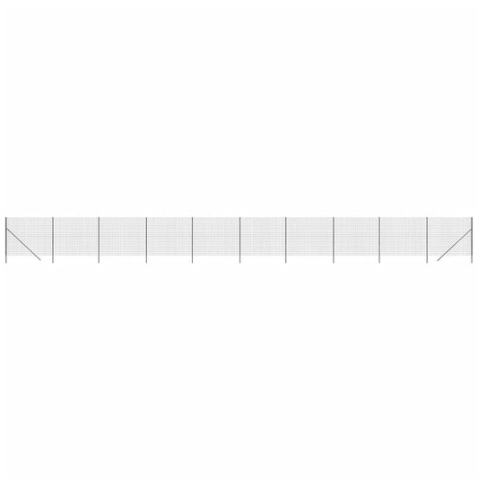 vidaXL Συρματόπλεγμα Περίφραξης Ανθρακί 1,4x25 μ. Γαλβανισμένο Ατσάλι