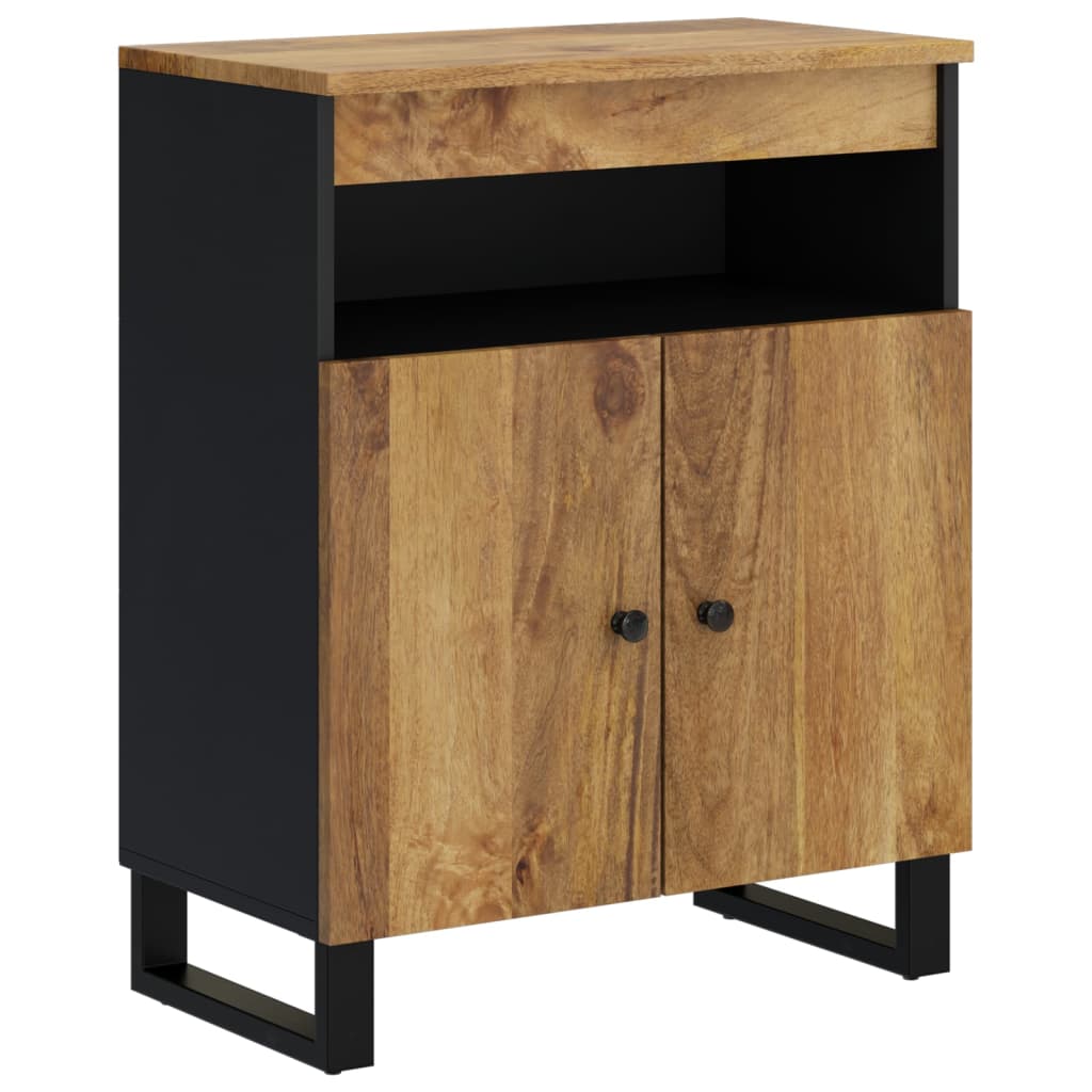 vidaXL Ντουλάπι με 2 Πόρτες 60 x 33 x 75 εκ. από Μασίφ Ξύλο Μάνγκο