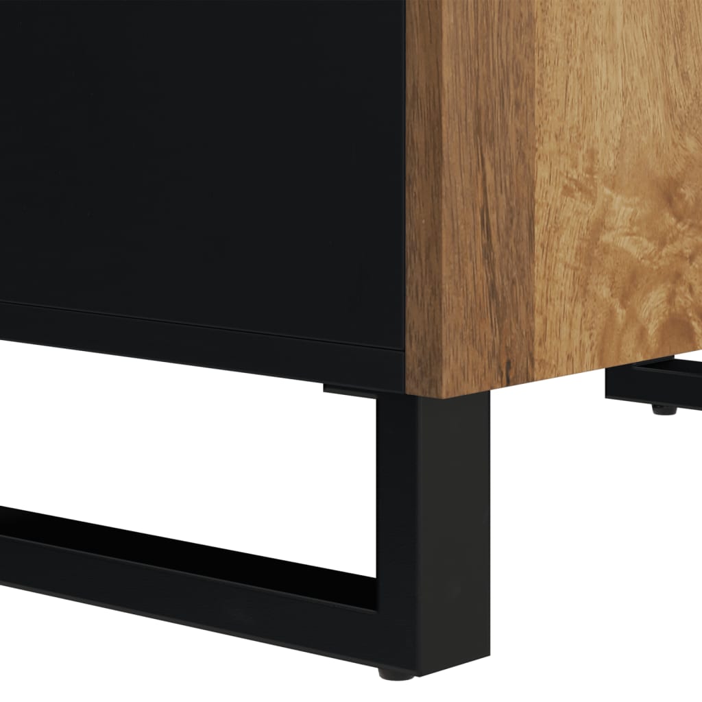 vidaXL Ντουλάπι με 2 Πόρτες 60 x 33 x 75 εκ. από Μασίφ Ξύλο Μάνγκο