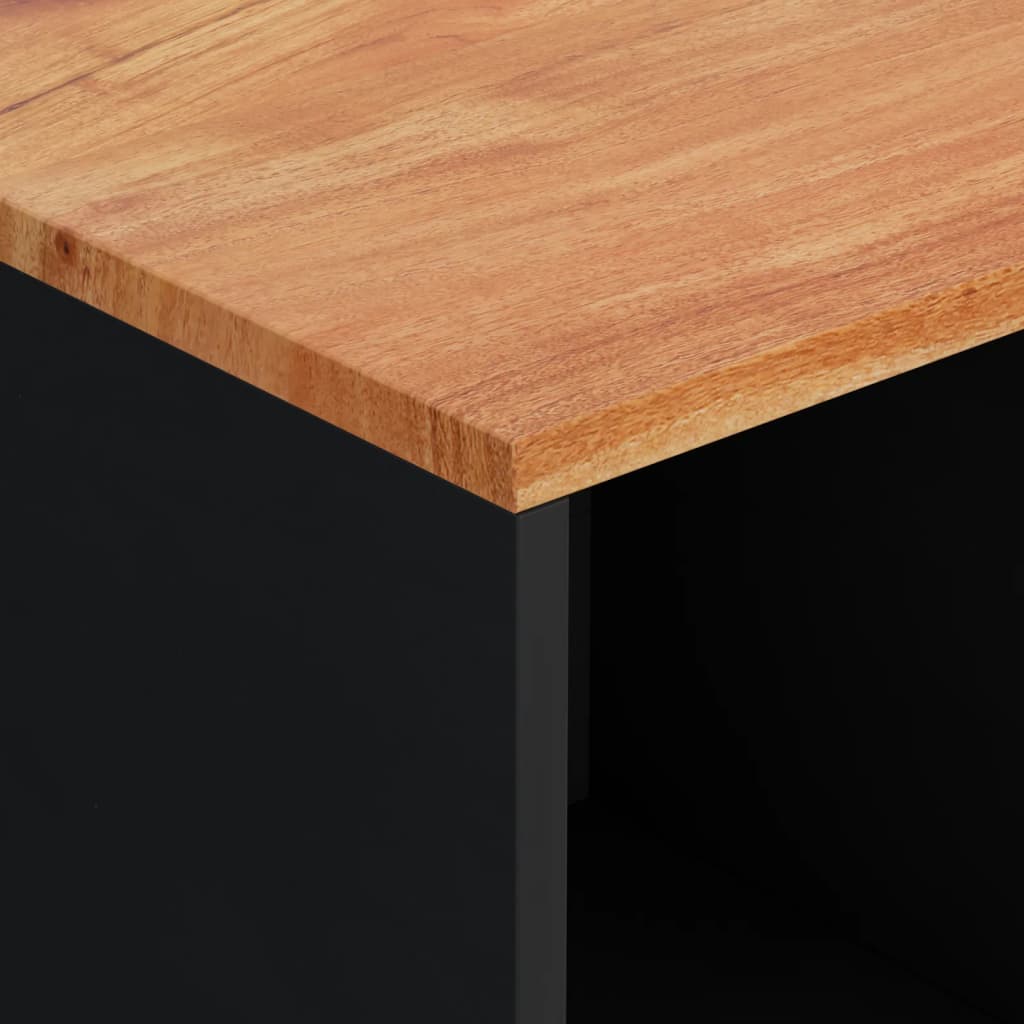 vidaXL Ντουλάπι με 2 Πόρτες 80 x 33 x 75 εκ. από Μασίφ Ξύλο Ακακίας