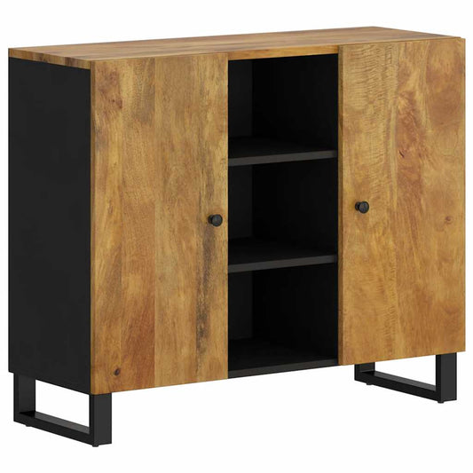 vidaXL Ντουλάπι με 2 Πόρτες 90 x 33 x 75 εκ. από Μασίφ Ξύλο Μάνγκο