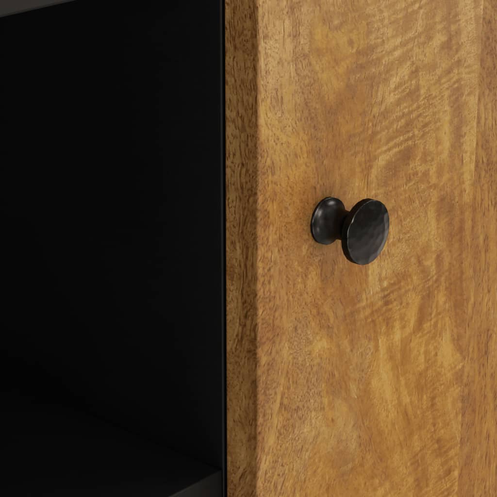 vidaXL Ντουλάπι με 2 Πόρτες 90 x 33 x 75 εκ. από Μασίφ Ξύλο Μάνγκο