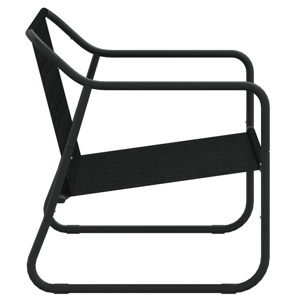 vidaXL Παγκάκι Κήπου Διθέσιο Ανθρακί από Ατσάλι με Μαξιλάρι