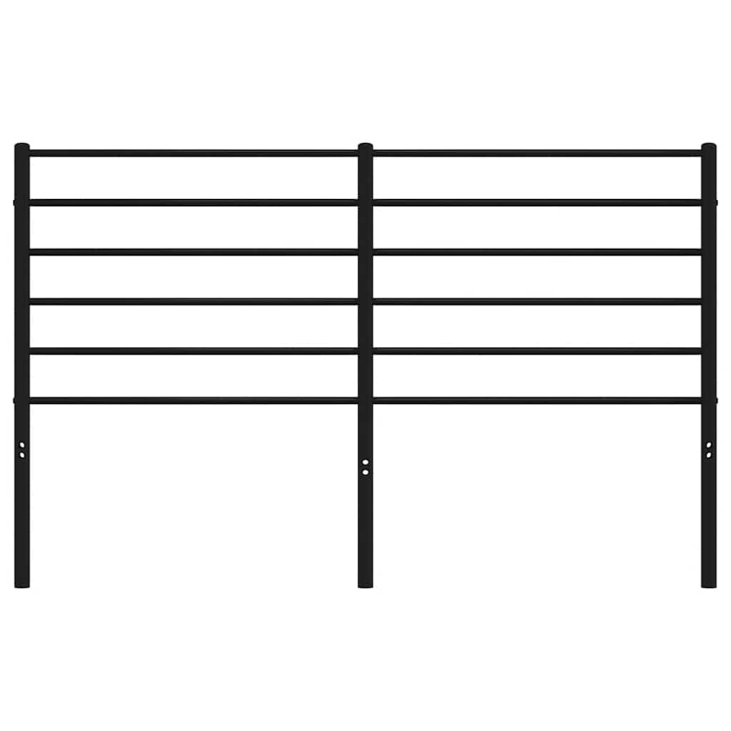 vidaXL Ανταλλακτικό κεφαλάρι Μαύρο 120 εκ. Μεταλλικό