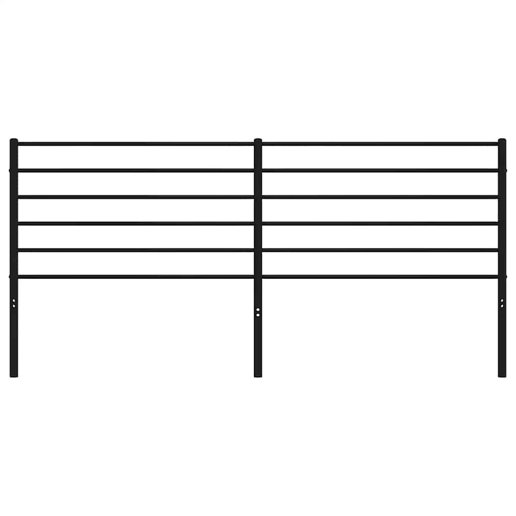 vidaXL Κεφαλάρι Μαύρο 193 εκ. Μεταλλικό