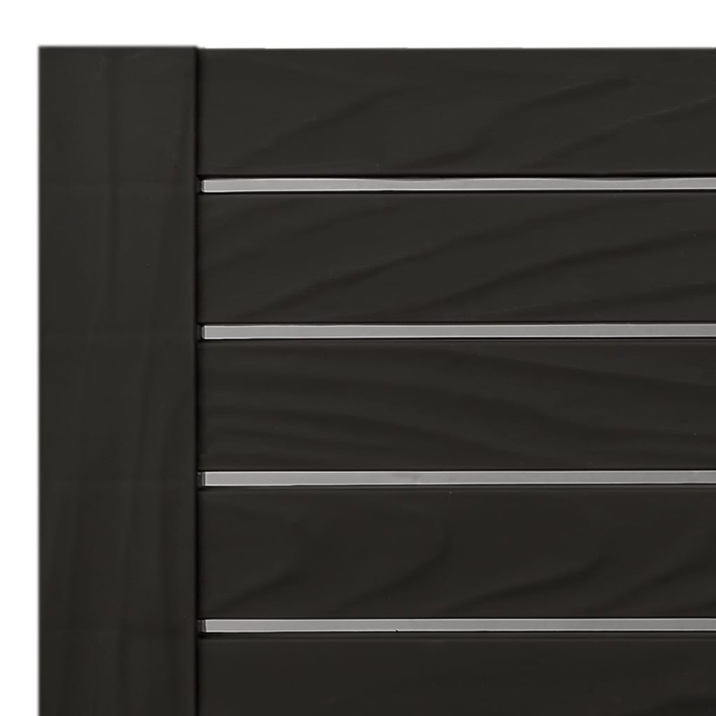 vidaXL Ξαπλώστρα Μαύρη 155 x 58 x 83 εκ. από Πολυπροπυλένιο