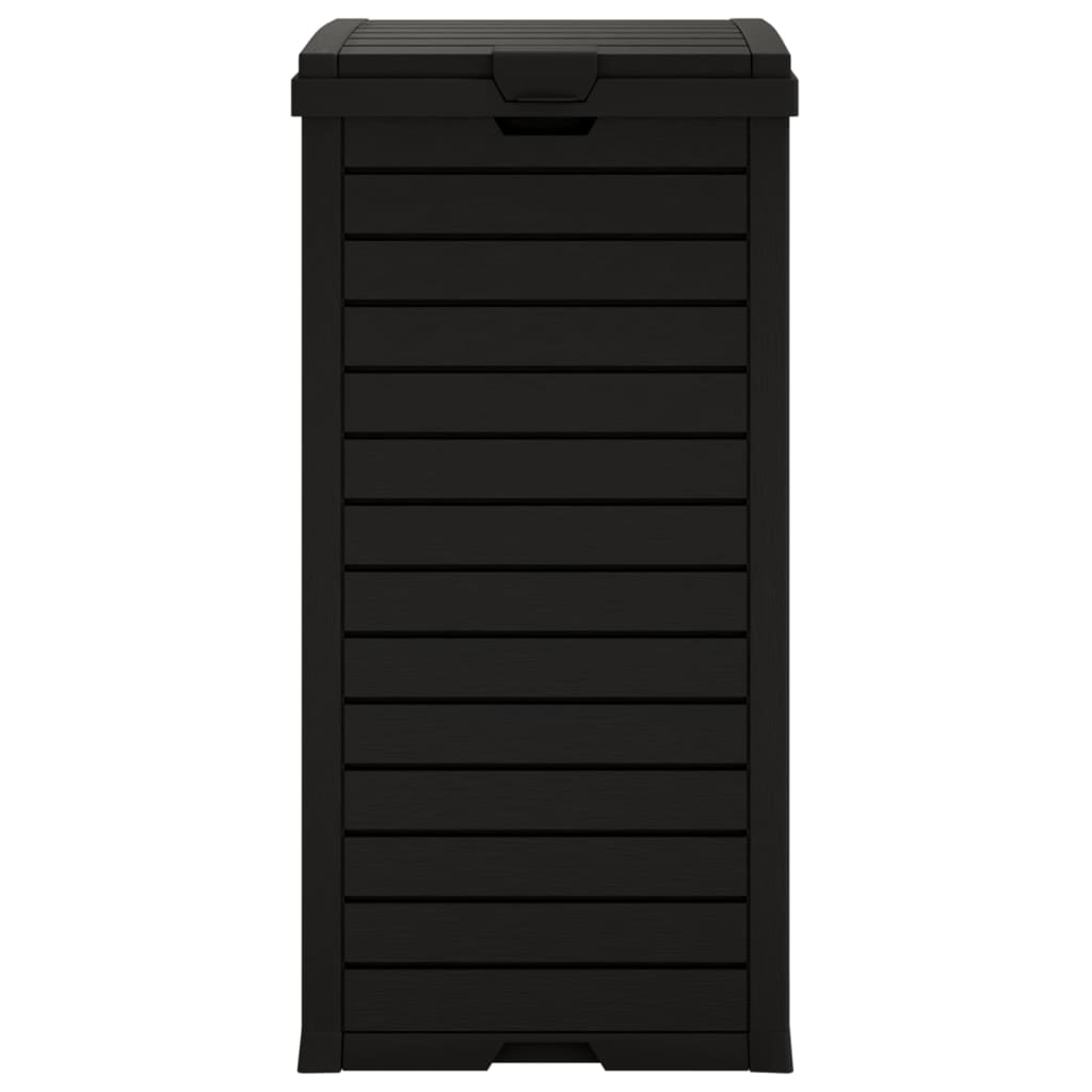 vidaXL Κάδος Απορριμμάτων Εξ. Χώρου Μαύρος 41x41x86 εκ. Πολυπροπυλένιο