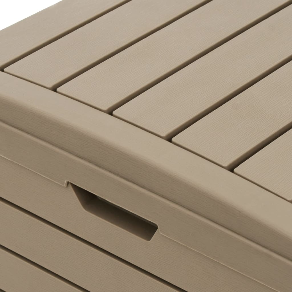 vidaXL Κάδος Απορριμμάτων Εξ. Χώρου Αν. Καφέ 41x41x86 εκ. Πολυπρ/λένιο