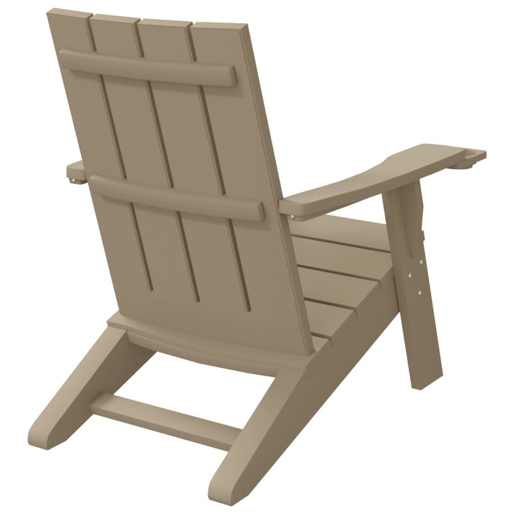 vidaXL Καρέκλα Κήπου Adirondack Αν. Καφέ 75x88,5x89,5 εκ. Πολυπρ/λένιο
