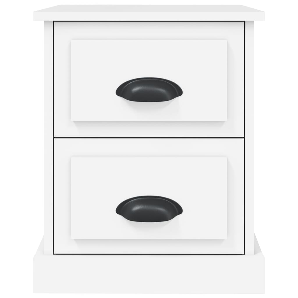 vidaXL Κομοδίνο Λευκό 39 x 39 x 47,5 εκ. από Επεξεργασμένο Ξύλο