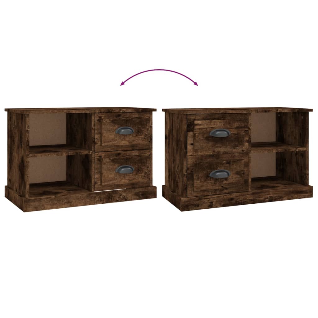 vidaXL Έπιπλο Τηλεόρασης Καπνιστή Δρυς 73x35,5x47,5 εκ. Επεξ. Ξύλο