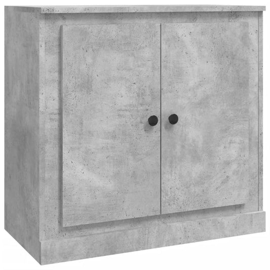 vidaXL Μπουφές Γκρι Σκυροδέματος 70x35,5x67,5 εκ. Επεξεργασμένο Ξύλο