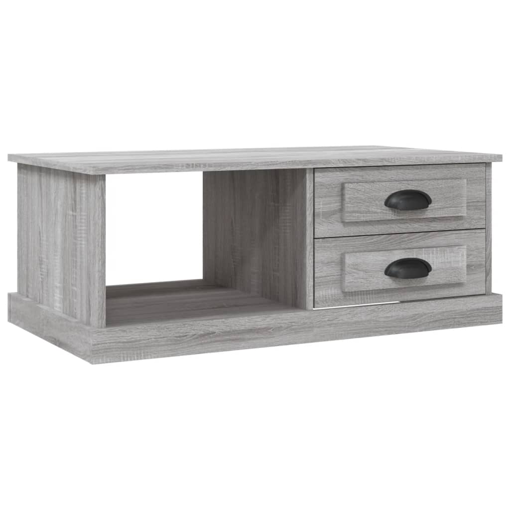 vidaXL Τραπεζάκι Σαλονιού Γκρι Sonoma 90x50x35 εκ. Επεξεργασμένο Ξύλο