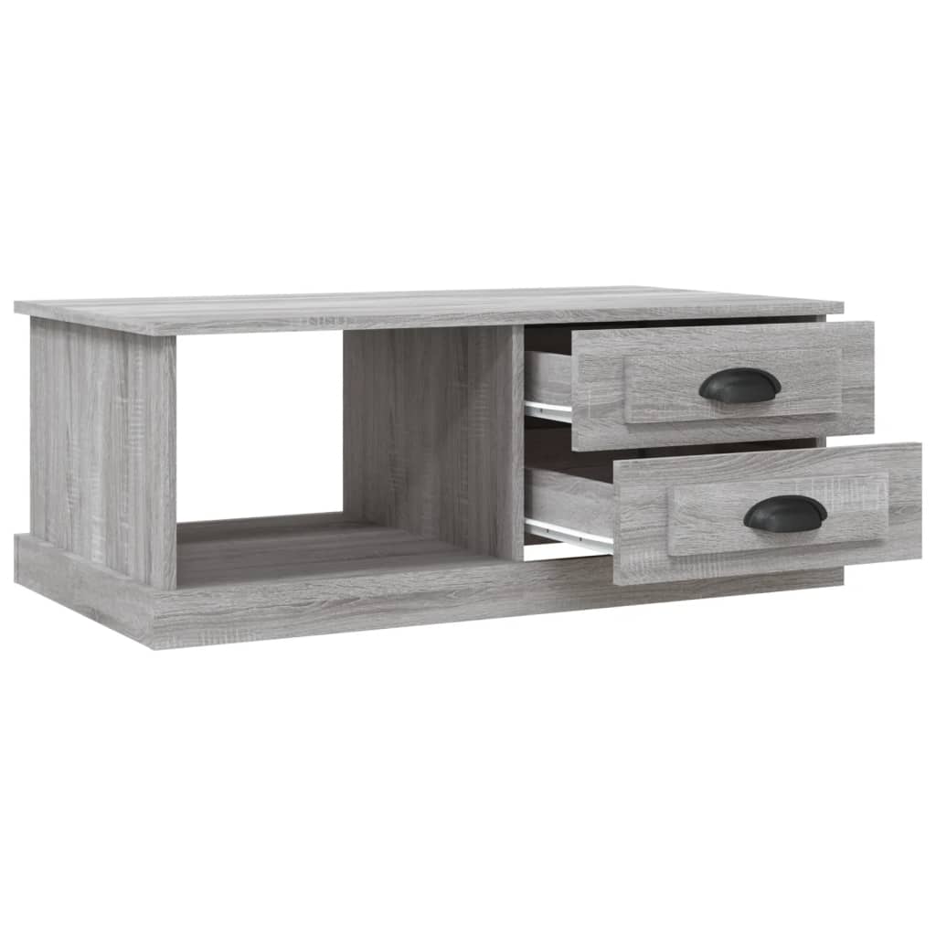 vidaXL Τραπεζάκι Σαλονιού Γκρι Sonoma 90x50x35 εκ. Επεξεργασμένο Ξύλο