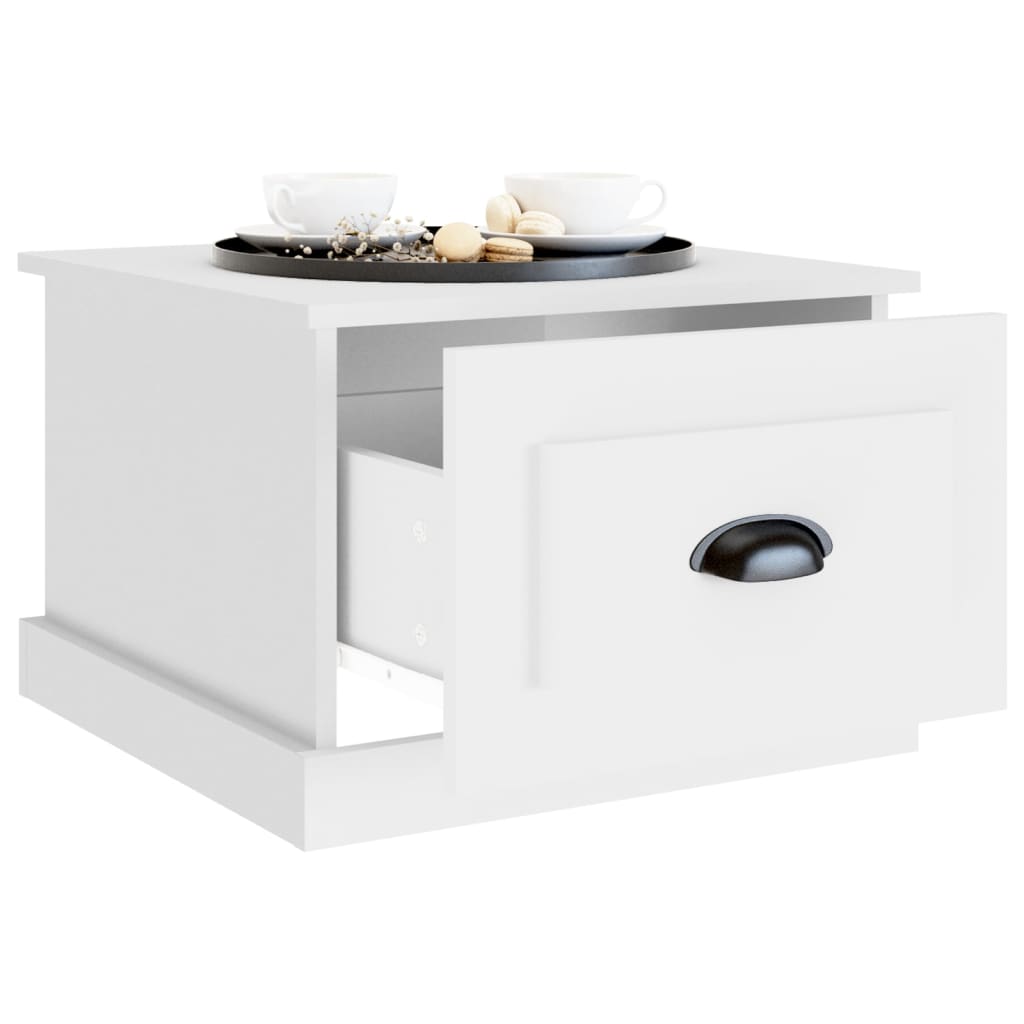 vidaXL Τραπεζάκι Σαλονιού Λευκό 50x50x35 εκ. από Επεξεργασμένο Ξύλο