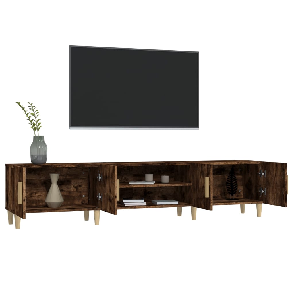 vidaXL Έπιπλο Τηλεόρασης Καπνιστή Δρυς 180 x 31,5 x 40 εκ. Επεξ. Ξύλο