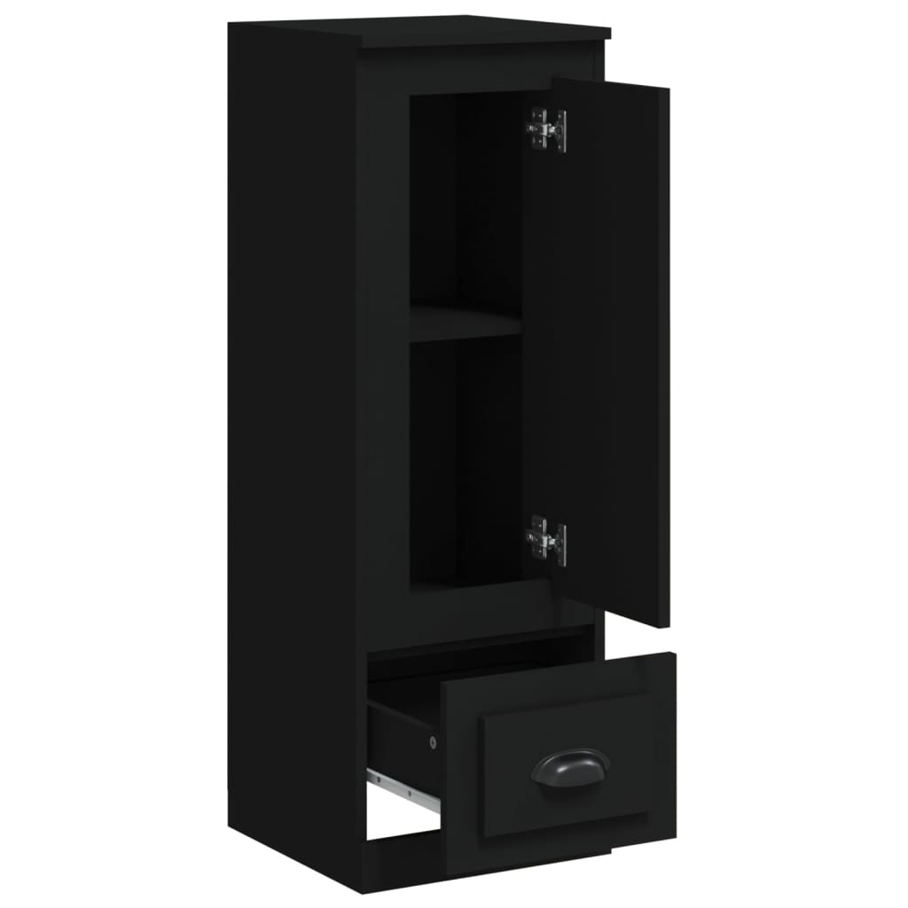 vidaXL Ντουλάπι Μαύρο 36x35,5x103,5 εκ. από Επεξεργασμένο Ξύλο