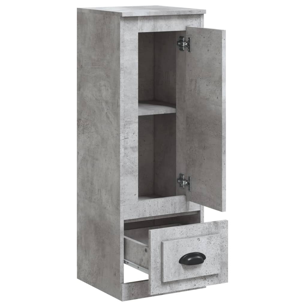 vidaXL Ντουλάπι Γκρι Σκυροδέματος 36x35,5x103,5 εκ. Επεξεργασμένο Ξύλο