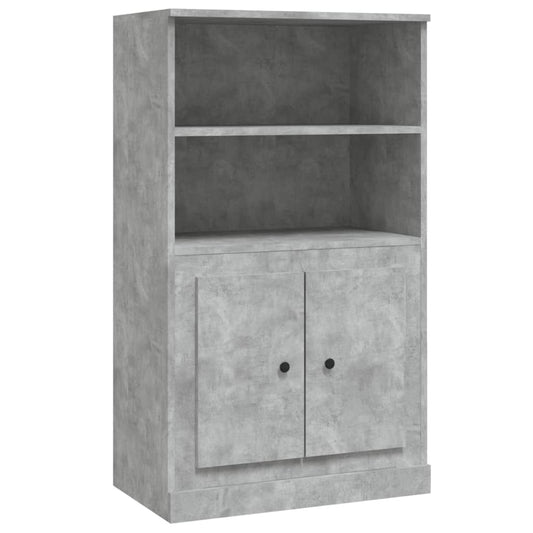 vidaXL Ντουλάπι Γκρι Σκυροδέματος 60x35,5x103,5 εκ. Επεξεργασμένο Ξύλο