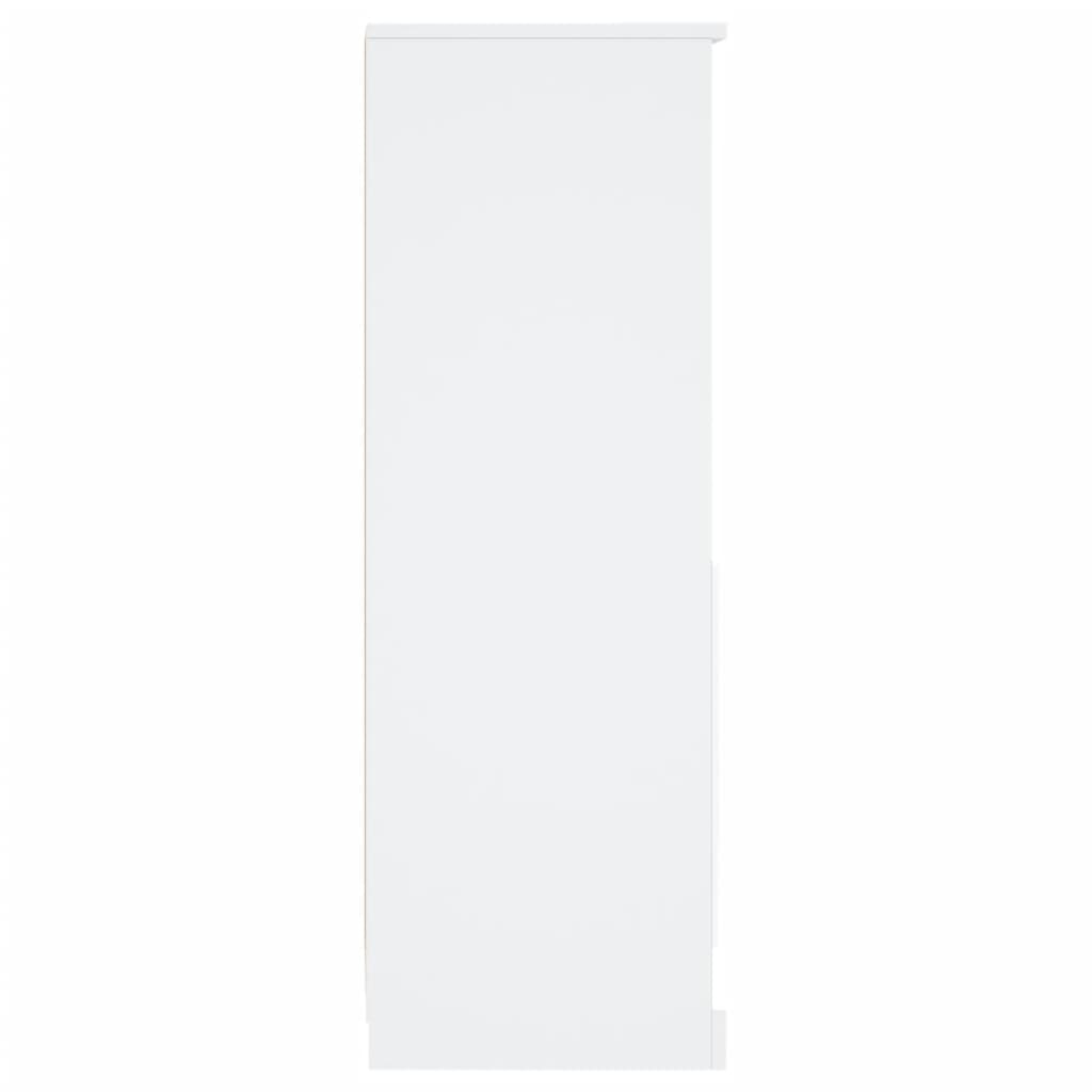 vidaXL Ντουλάπι Λευκό 36 x 35,5 x 103,5 εκ. από Επεξεργασμένο Ξύλο